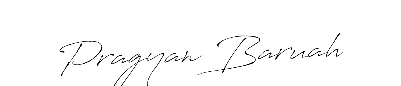 Pragyan Baruah stylish signature style. Best Handwritten Sign (Antro_Vectra) for my name. Handwritten Signature Collection Ideas for my name Pragyan Baruah. Pragyan Baruah signature style 6 images and pictures png