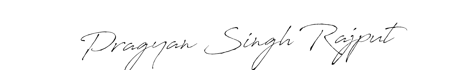 How to make Pragyan Singh Rajput name signature. Use Antro_Vectra style for creating short signs online. This is the latest handwritten sign. Pragyan Singh Rajput signature style 6 images and pictures png