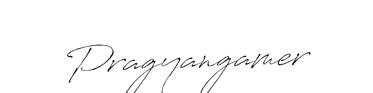 How to make Pragyangamer name signature. Use Antro_Vectra style for creating short signs online. This is the latest handwritten sign. Pragyangamer signature style 6 images and pictures png