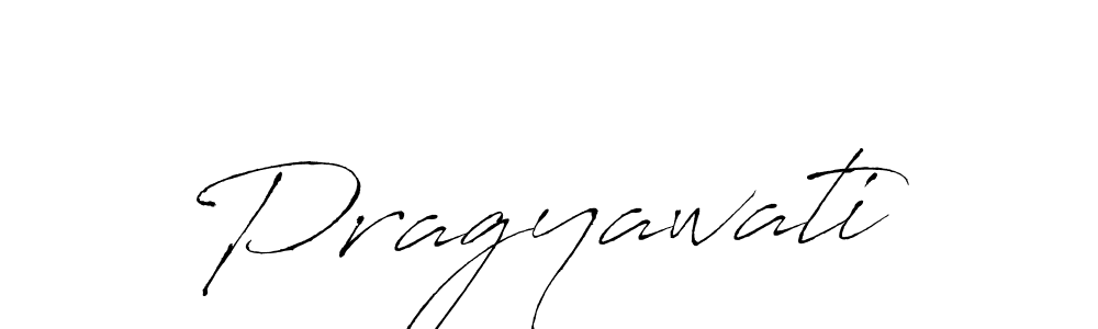 How to make Pragyawati name signature. Use Antro_Vectra style for creating short signs online. This is the latest handwritten sign. Pragyawati signature style 6 images and pictures png