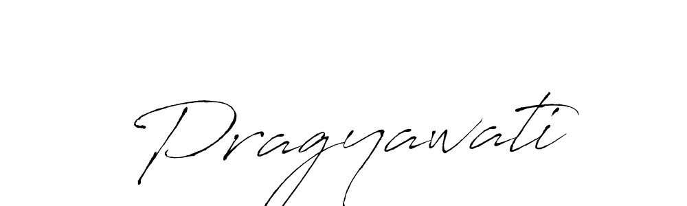 How to make Pragyawati name signature. Use Antro_Vectra style for creating short signs online. This is the latest handwritten sign. Pragyawati signature style 6 images and pictures png