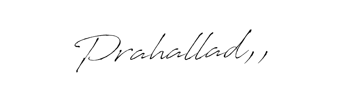 Design your own signature with our free online signature maker. With this signature software, you can create a handwritten (Antro_Vectra) signature for name Prahallad,,. Prahallad,, signature style 6 images and pictures png