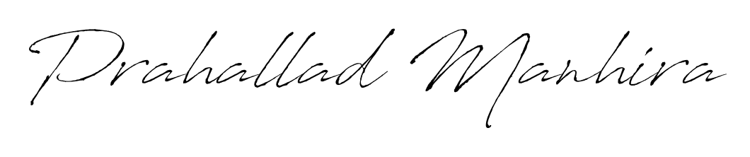 You can use this online signature creator to create a handwritten signature for the name Prahallad Manhira. This is the best online autograph maker. Prahallad Manhira signature style 6 images and pictures png