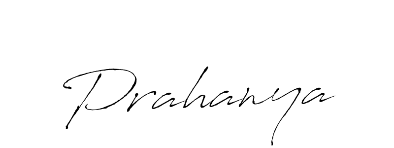 Create a beautiful signature design for name Prahanya. With this signature (Antro_Vectra) fonts, you can make a handwritten signature for free. Prahanya signature style 6 images and pictures png