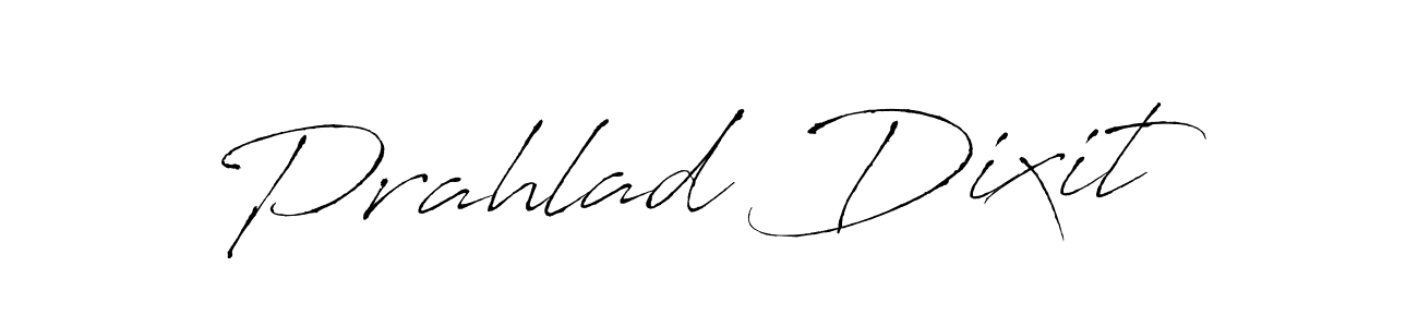 Make a beautiful signature design for name Prahlad Dixit. With this signature (Antro_Vectra) style, you can create a handwritten signature for free. Prahlad Dixit signature style 6 images and pictures png