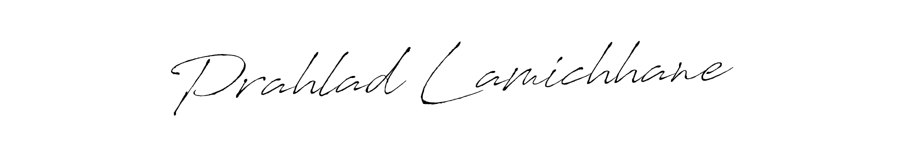 Prahlad Lamichhane stylish signature style. Best Handwritten Sign (Antro_Vectra) for my name. Handwritten Signature Collection Ideas for my name Prahlad Lamichhane. Prahlad Lamichhane signature style 6 images and pictures png