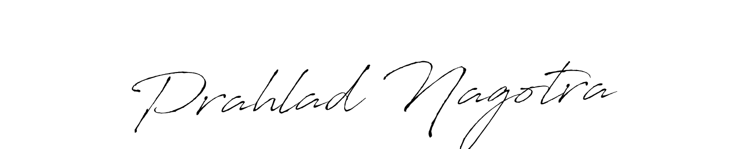 Make a beautiful signature design for name Prahlad Nagotra. With this signature (Antro_Vectra) style, you can create a handwritten signature for free. Prahlad Nagotra signature style 6 images and pictures png