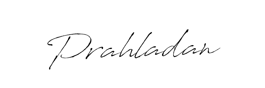 Use a signature maker to create a handwritten signature online. With this signature software, you can design (Antro_Vectra) your own signature for name Prahladan. Prahladan signature style 6 images and pictures png
