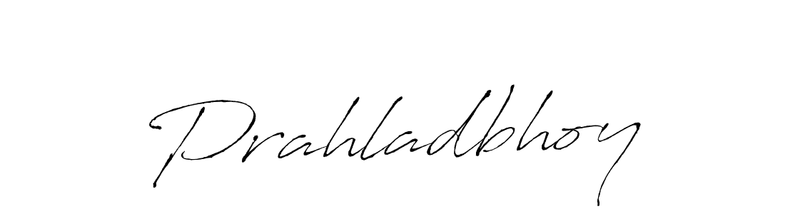 Use a signature maker to create a handwritten signature online. With this signature software, you can design (Antro_Vectra) your own signature for name Prahladbhoy. Prahladbhoy signature style 6 images and pictures png