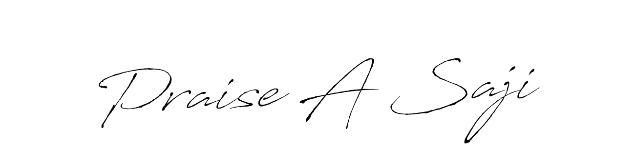 Design your own signature with our free online signature maker. With this signature software, you can create a handwritten (Antro_Vectra) signature for name Praise A Saji. Praise A Saji signature style 6 images and pictures png