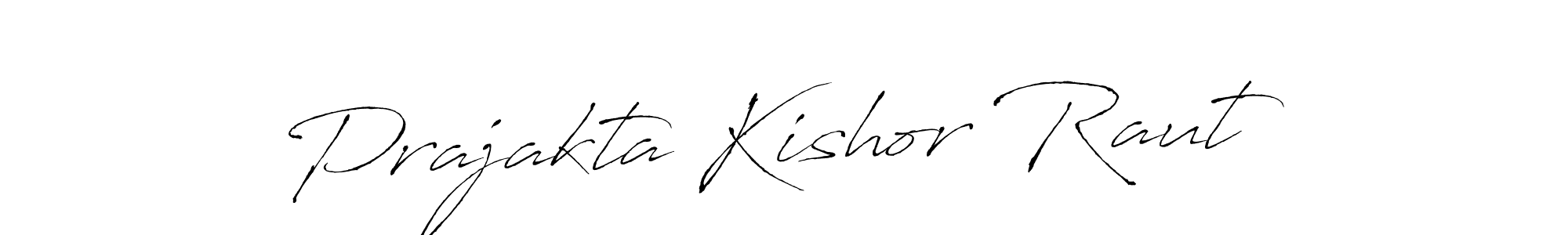 Make a beautiful signature design for name Prajakta Kishor Raut. With this signature (Antro_Vectra) style, you can create a handwritten signature for free. Prajakta Kishor Raut signature style 6 images and pictures png