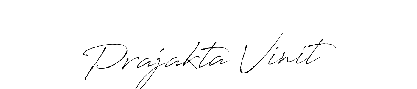 How to make Prajakta Vinit signature? Antro_Vectra is a professional autograph style. Create handwritten signature for Prajakta Vinit name. Prajakta Vinit signature style 6 images and pictures png