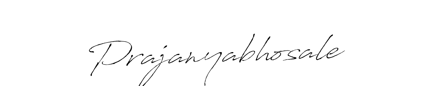 How to make Prajanyabhosale name signature. Use Antro_Vectra style for creating short signs online. This is the latest handwritten sign. Prajanyabhosale signature style 6 images and pictures png