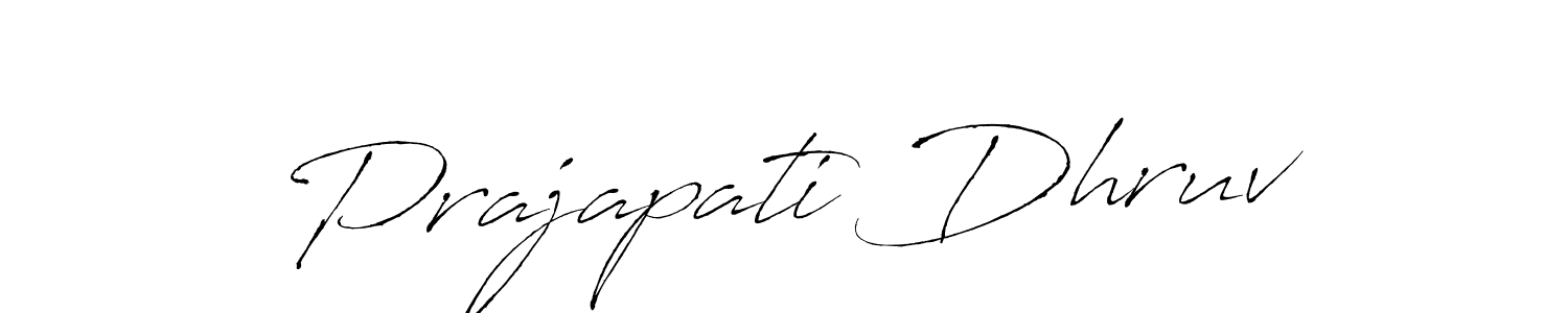 Create a beautiful signature design for name Prajapati Dhruv. With this signature (Antro_Vectra) fonts, you can make a handwritten signature for free. Prajapati Dhruv signature style 6 images and pictures png