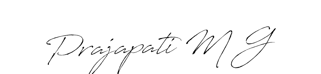 This is the best signature style for the Prajapati M G name. Also you like these signature font (Antro_Vectra). Mix name signature. Prajapati M G signature style 6 images and pictures png