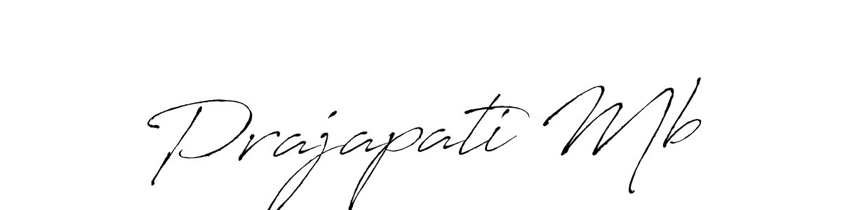Design your own signature with our free online signature maker. With this signature software, you can create a handwritten (Antro_Vectra) signature for name Prajapati Mb. Prajapati Mb signature style 6 images and pictures png