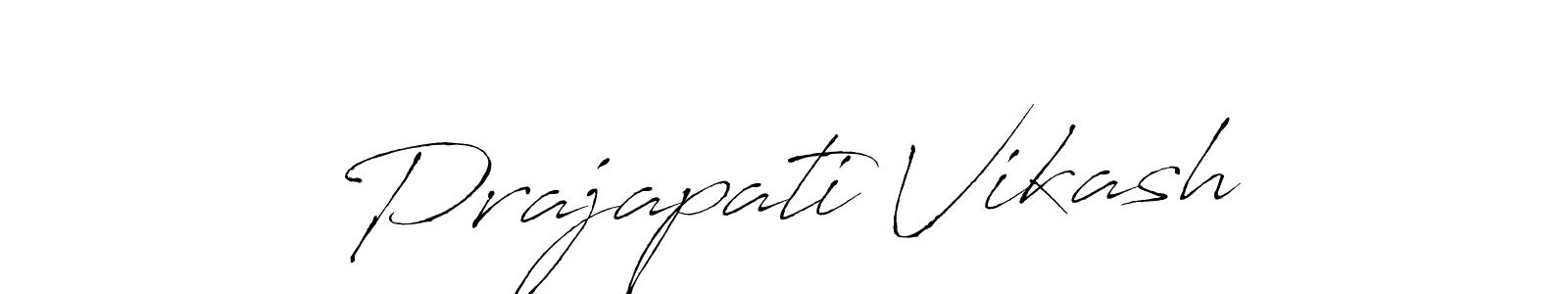 This is the best signature style for the Prajapati Vikash name. Also you like these signature font (Antro_Vectra). Mix name signature. Prajapati Vikash signature style 6 images and pictures png