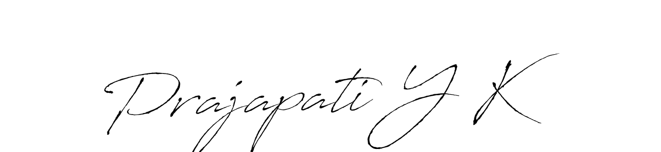 Use a signature maker to create a handwritten signature online. With this signature software, you can design (Antro_Vectra) your own signature for name Prajapati Y K. Prajapati Y K signature style 6 images and pictures png