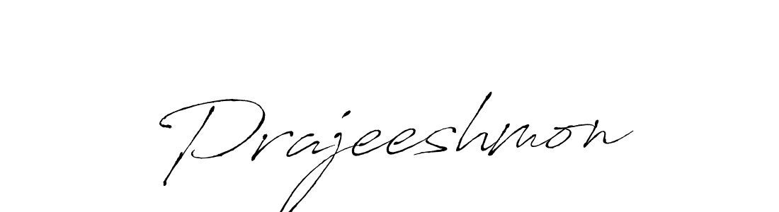 Also we have Prajeeshmon name is the best signature style. Create professional handwritten signature collection using Antro_Vectra autograph style. Prajeeshmon signature style 6 images and pictures png