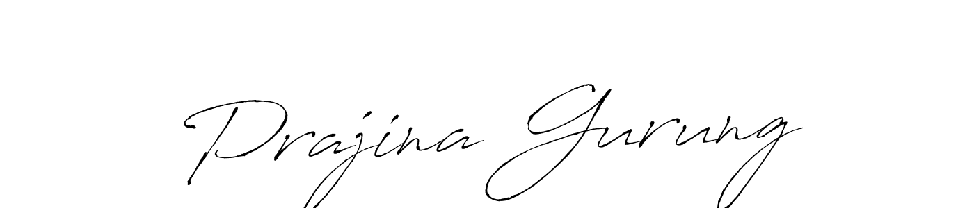 You should practise on your own different ways (Antro_Vectra) to write your name (Prajina Gurung) in signature. don't let someone else do it for you. Prajina Gurung signature style 6 images and pictures png