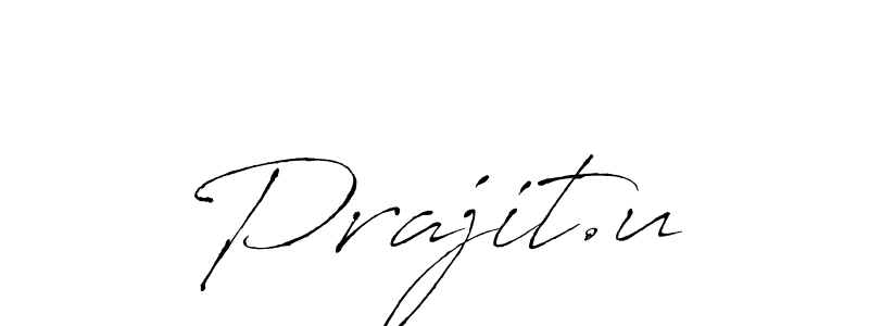 You should practise on your own different ways (Antro_Vectra) to write your name (Prajit.u) in signature. don't let someone else do it for you. Prajit.u signature style 6 images and pictures png