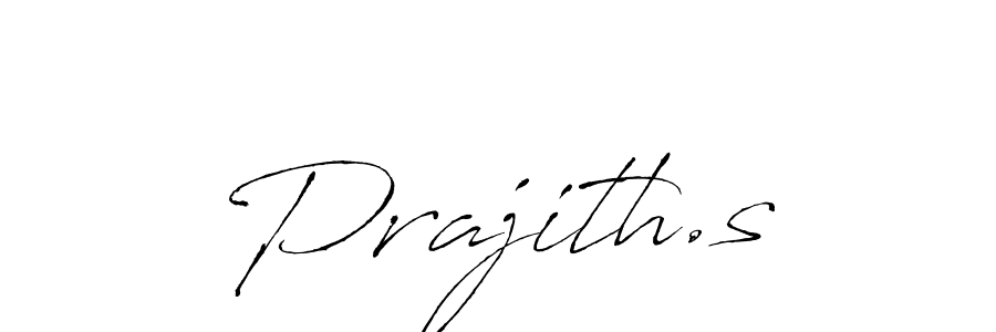 How to make Prajith.s name signature. Use Antro_Vectra style for creating short signs online. This is the latest handwritten sign. Prajith.s signature style 6 images and pictures png