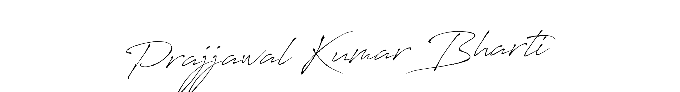Make a beautiful signature design for name Prajjawal Kumar Bharti. With this signature (Antro_Vectra) style, you can create a handwritten signature for free. Prajjawal Kumar Bharti signature style 6 images and pictures png