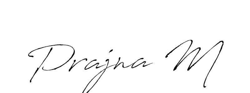 Also we have Prajna M name is the best signature style. Create professional handwritten signature collection using Antro_Vectra autograph style. Prajna M signature style 6 images and pictures png