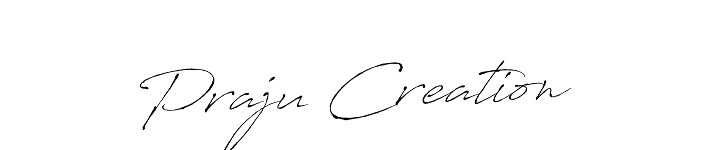 Create a beautiful signature design for name Praju Creation. With this signature (Antro_Vectra) fonts, you can make a handwritten signature for free. Praju Creation signature style 6 images and pictures png