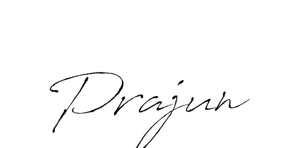 Prajun stylish signature style. Best Handwritten Sign (Antro_Vectra) for my name. Handwritten Signature Collection Ideas for my name Prajun. Prajun signature style 6 images and pictures png