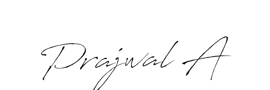 Create a beautiful signature design for name Prajwal A. With this signature (Antro_Vectra) fonts, you can make a handwritten signature for free. Prajwal A signature style 6 images and pictures png