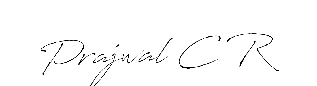 You should practise on your own different ways (Antro_Vectra) to write your name (Prajwal C R) in signature. don't let someone else do it for you. Prajwal C R signature style 6 images and pictures png