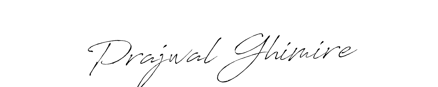 How to make Prajwal Ghimire name signature. Use Antro_Vectra style for creating short signs online. This is the latest handwritten sign. Prajwal Ghimire signature style 6 images and pictures png