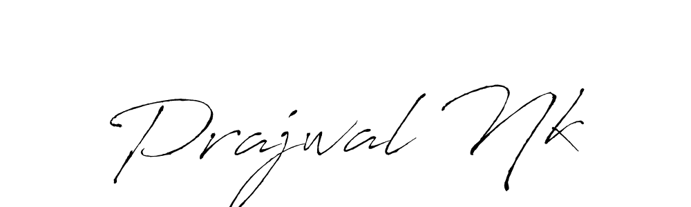The best way (Antro_Vectra) to make a short signature is to pick only two or three words in your name. The name Prajwal Nk include a total of six letters. For converting this name. Prajwal Nk signature style 6 images and pictures png
