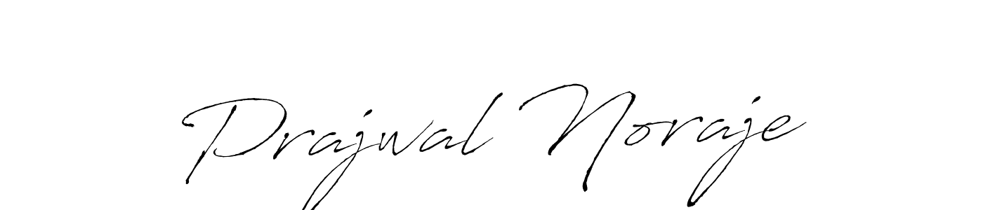 Design your own signature with our free online signature maker. With this signature software, you can create a handwritten (Antro_Vectra) signature for name Prajwal Noraje. Prajwal Noraje signature style 6 images and pictures png