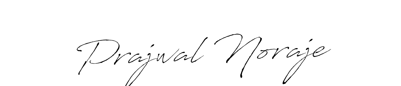 Design your own signature with our free online signature maker. With this signature software, you can create a handwritten (Antro_Vectra) signature for name Prajwal Noraje. Prajwal Noraje signature style 6 images and pictures png