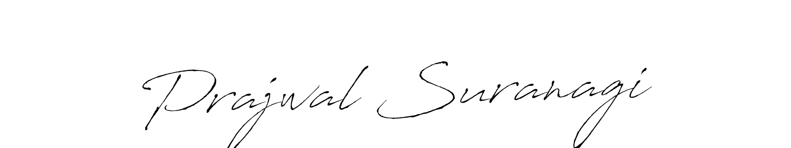 It looks lik you need a new signature style for name Prajwal Suranagi. Design unique handwritten (Antro_Vectra) signature with our free signature maker in just a few clicks. Prajwal Suranagi signature style 6 images and pictures png