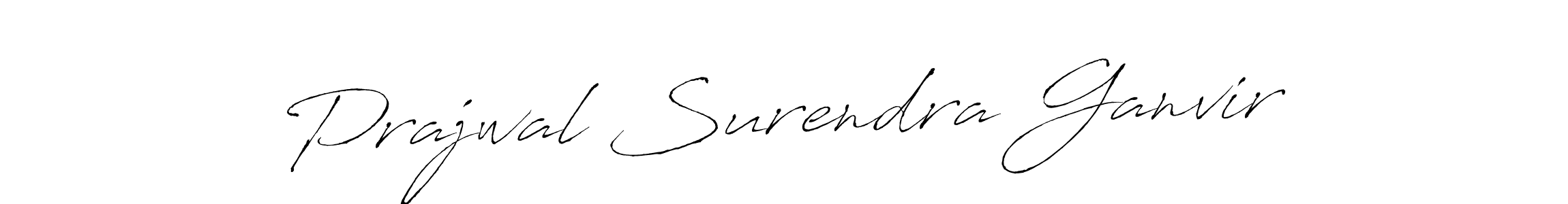 Antro_Vectra is a professional signature style that is perfect for those who want to add a touch of class to their signature. It is also a great choice for those who want to make their signature more unique. Get Prajwal Surendra Ganvir name to fancy signature for free. Prajwal Surendra Ganvir signature style 6 images and pictures png