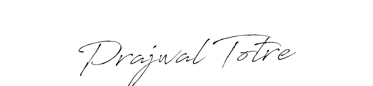 How to make Prajwal Totre name signature. Use Antro_Vectra style for creating short signs online. This is the latest handwritten sign. Prajwal Totre signature style 6 images and pictures png