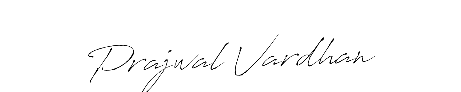 Prajwal Vardhan stylish signature style. Best Handwritten Sign (Antro_Vectra) for my name. Handwritten Signature Collection Ideas for my name Prajwal Vardhan. Prajwal Vardhan signature style 6 images and pictures png