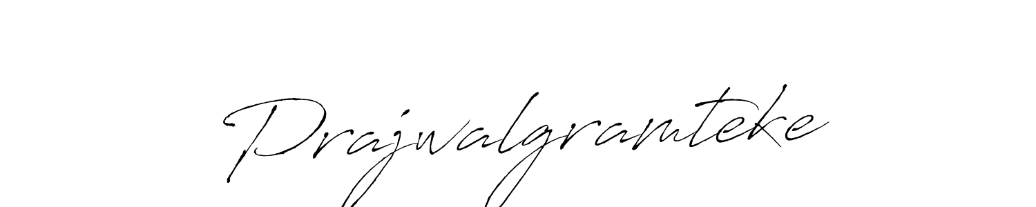 How to make Prajwalgramteke name signature. Use Antro_Vectra style for creating short signs online. This is the latest handwritten sign. Prajwalgramteke signature style 6 images and pictures png