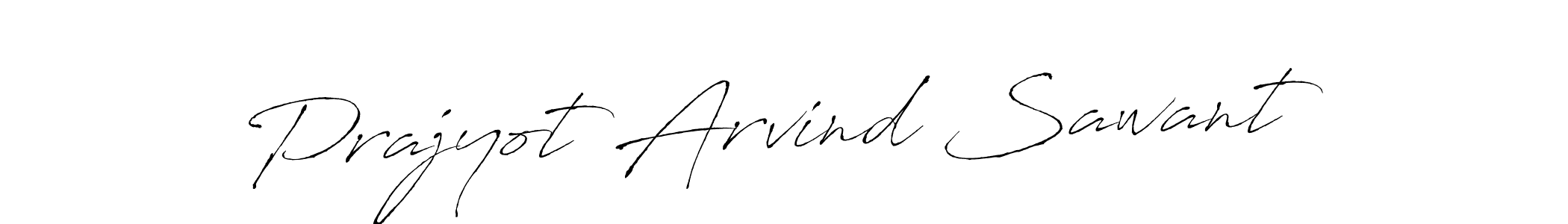 The best way (Antro_Vectra) to make a short signature is to pick only two or three words in your name. The name Prajyot Arvind Sawant include a total of six letters. For converting this name. Prajyot Arvind Sawant signature style 6 images and pictures png