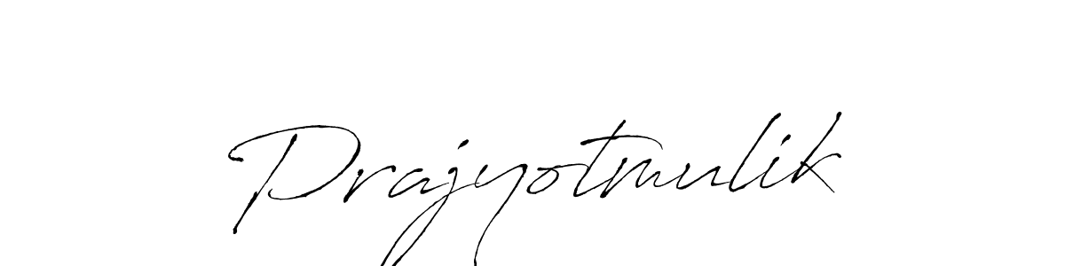 How to make Prajyotmulik name signature. Use Antro_Vectra style for creating short signs online. This is the latest handwritten sign. Prajyotmulik signature style 6 images and pictures png