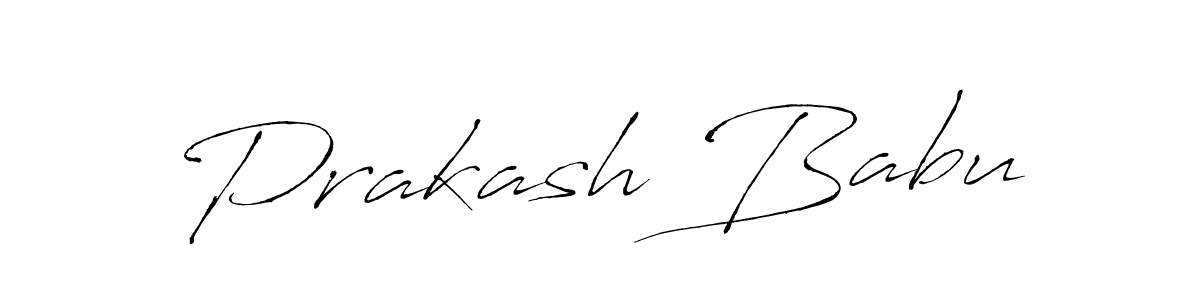 Create a beautiful signature design for name Prakash Babu. With this signature (Antro_Vectra) fonts, you can make a handwritten signature for free. Prakash Babu signature style 6 images and pictures png