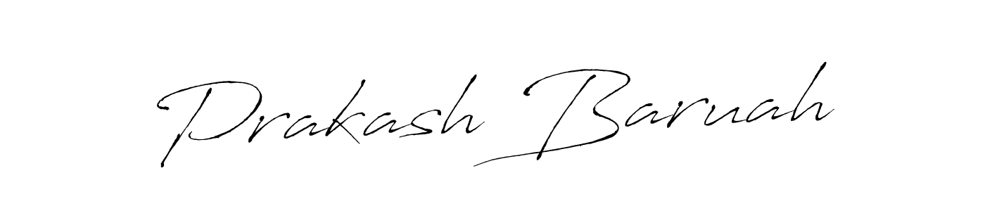 Prakash Baruah stylish signature style. Best Handwritten Sign (Antro_Vectra) for my name. Handwritten Signature Collection Ideas for my name Prakash Baruah. Prakash Baruah signature style 6 images and pictures png