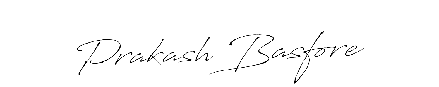 Prakash Basfore stylish signature style. Best Handwritten Sign (Antro_Vectra) for my name. Handwritten Signature Collection Ideas for my name Prakash Basfore. Prakash Basfore signature style 6 images and pictures png