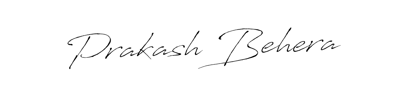 Design your own signature with our free online signature maker. With this signature software, you can create a handwritten (Antro_Vectra) signature for name Prakash Behera. Prakash Behera signature style 6 images and pictures png