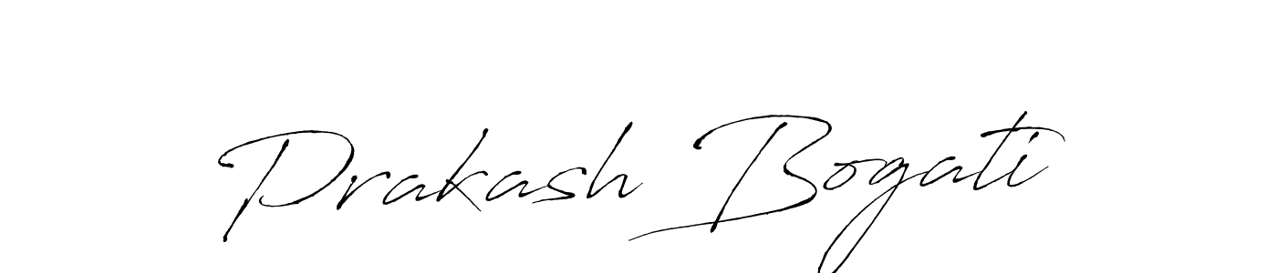 Design your own signature with our free online signature maker. With this signature software, you can create a handwritten (Antro_Vectra) signature for name Prakash Bogati. Prakash Bogati signature style 6 images and pictures png