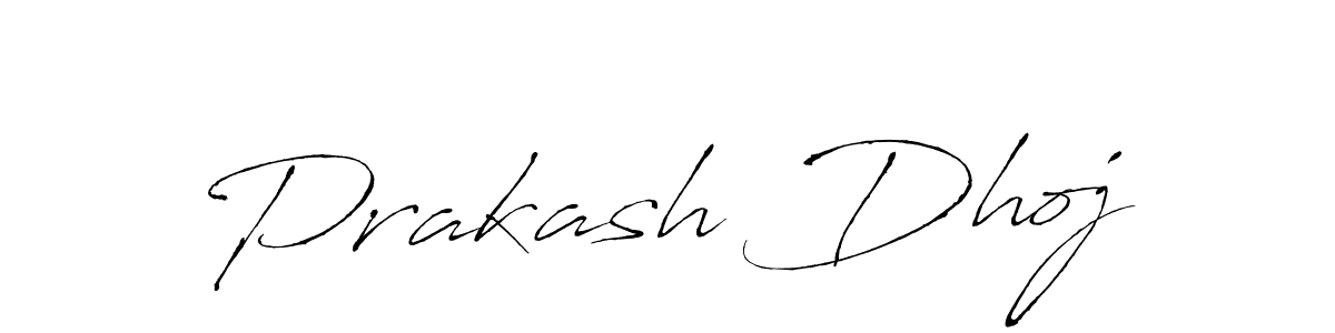 Prakash Dhoj stylish signature style. Best Handwritten Sign (Antro_Vectra) for my name. Handwritten Signature Collection Ideas for my name Prakash Dhoj. Prakash Dhoj signature style 6 images and pictures png