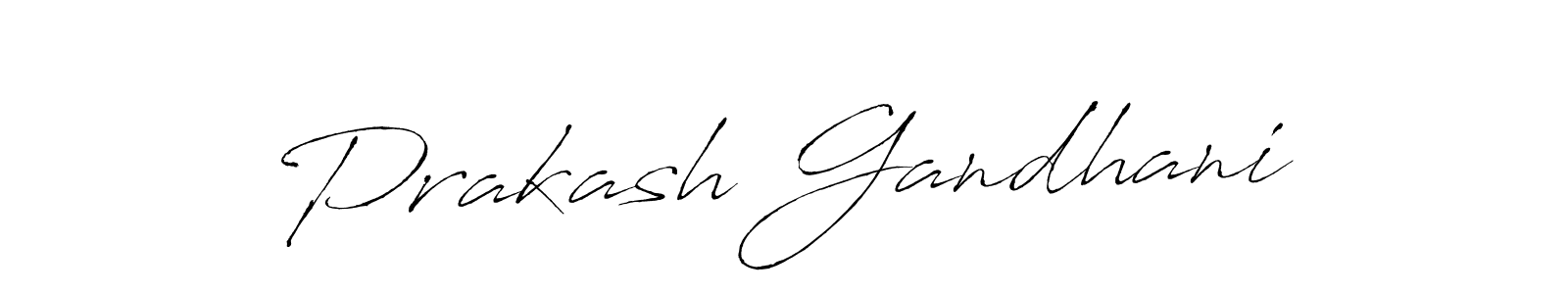 Design your own signature with our free online signature maker. With this signature software, you can create a handwritten (Antro_Vectra) signature for name Prakash Gandhani. Prakash Gandhani signature style 6 images and pictures png